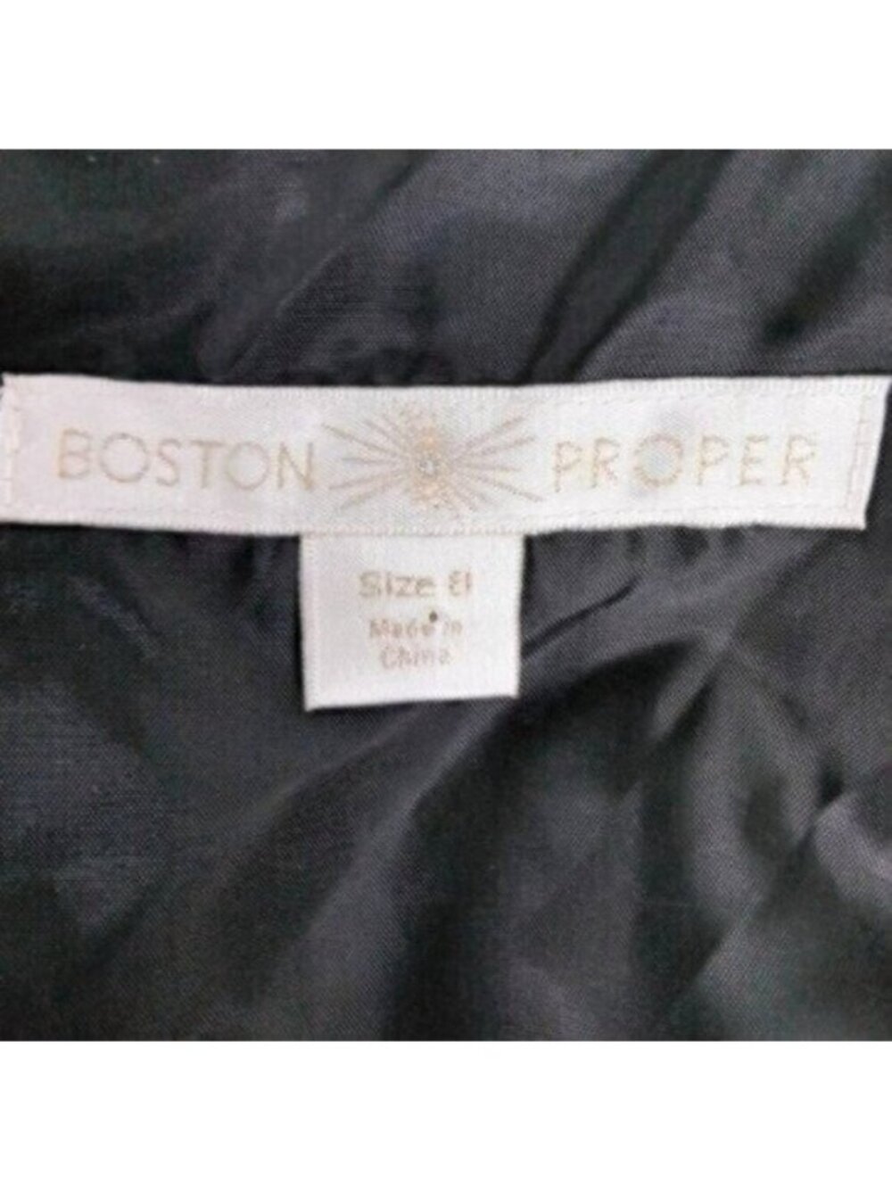 Boston Proper Paisley Fit And Flare Dress Black 8 - Picture 5 of 8